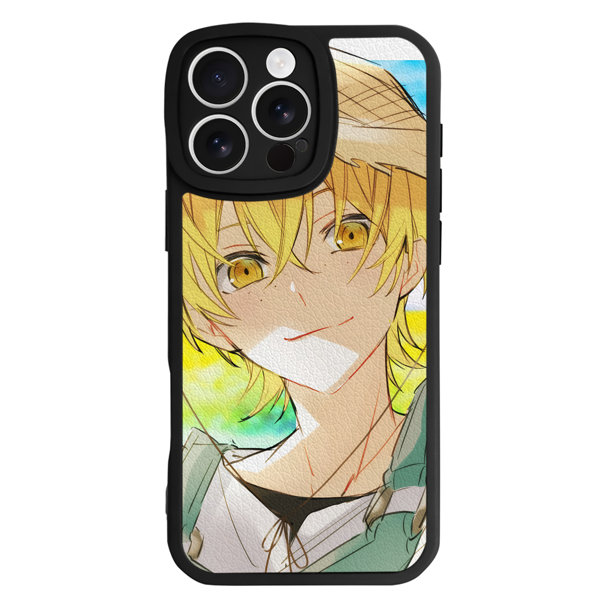 （画像用） 文豪ストレイドッグス Bungo Stray Dogs 【iPhone 16シリーズ対応】シリコンスマホケース（レザー調） 材質：シリコン